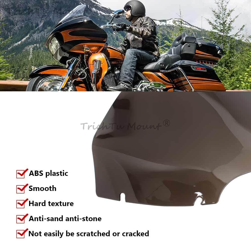 ya 23 10.7 baidi 13 Wave Windshield Windscreen Smoke for Harley Road Glide FLTRX FLTR 2015-2023
