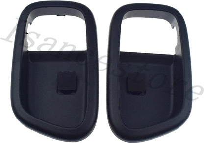 ya 9 10.24 Pair of Left + Right Inside Door Handle Cover Black F for Ram e for 2006-11