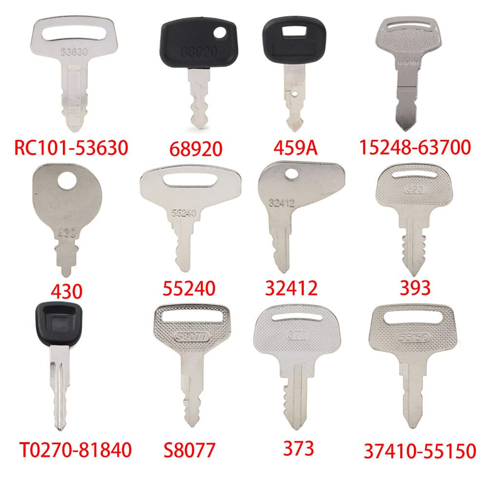 ya 16 10.20 baidi 12PCS Ignition Key Set Equipment Fit Tractor Models B L M BX Tractor Moto