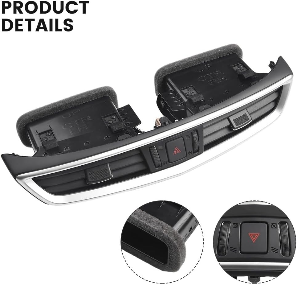 ya 10 9.16 baidi Center for Dash Vent Assembly Sport Plastic Black Interior Part 68750-6MA0A