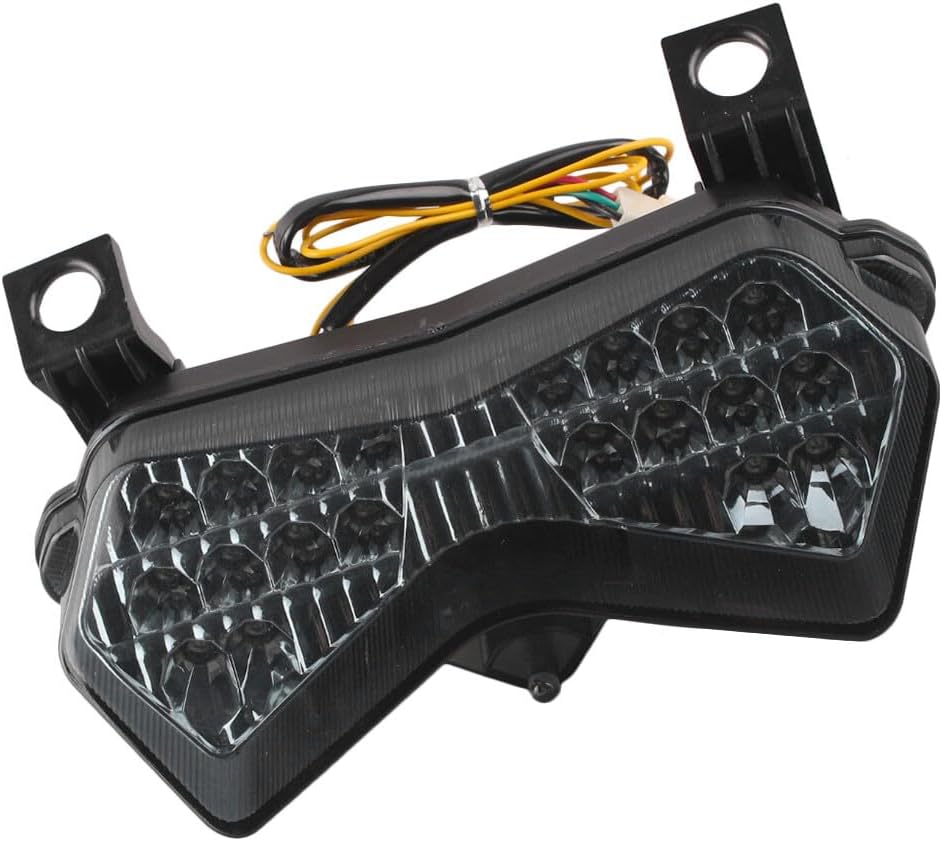ya 7 8.24 baidi Integrated LED Taillight Turn Signals Smoke for Kawasaki Ninja ZX6R 2003-2004