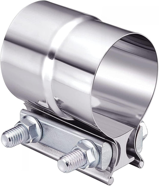 ya 4 8.8.2 2.5 inch exhaust clamp connector with sleeve connector stainless steel pair 