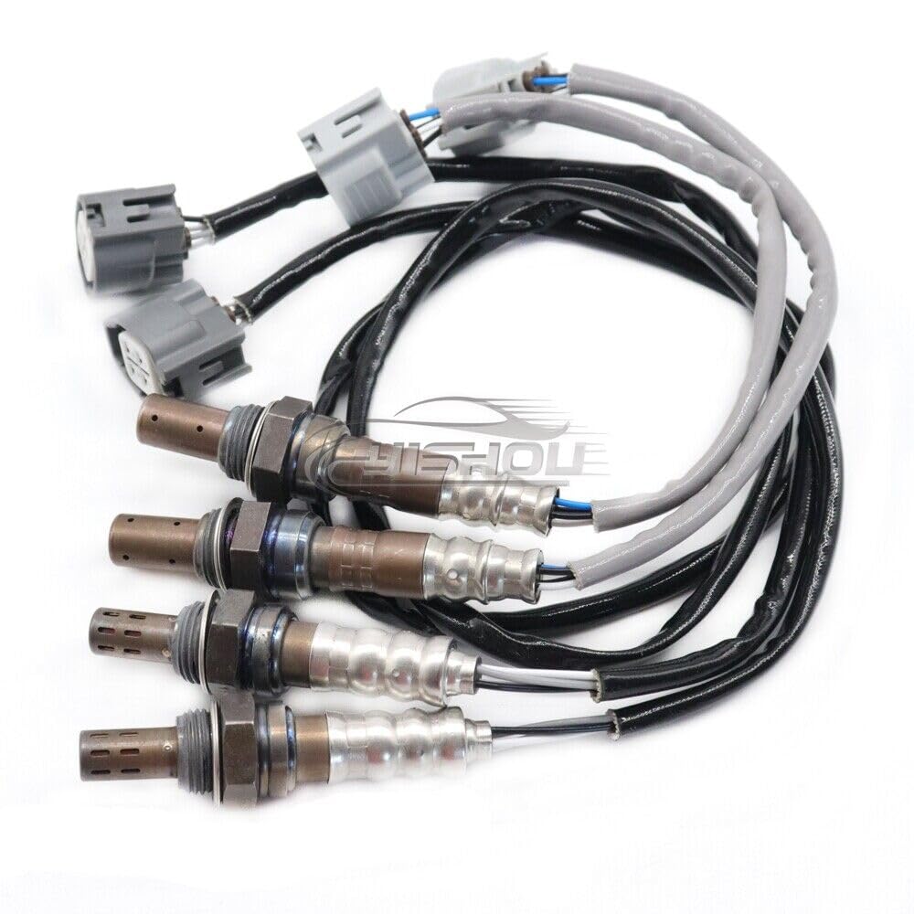 ya 5 8.24 baidi 4-Pack 234-9030 234-4798 Oxygen Sensor Upstream + Downstream for Jaguar XJ8 XJR 4.2L 2004