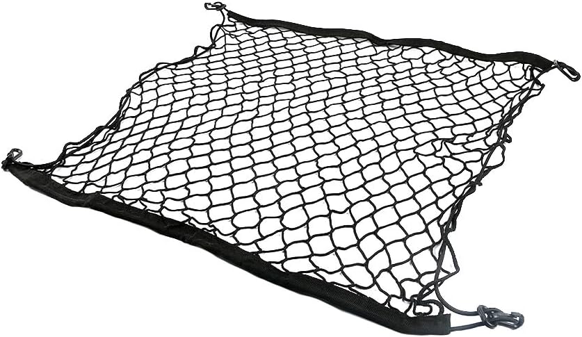 ya 2 8.15 Black Net Mesh Storage Organizer Bag Pocket Cage for Universal Car Trunk Cargo