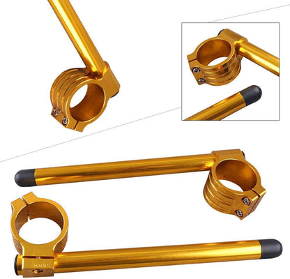 ya 4 8.14 50mm Clip On Ons Handle Bar Handlebars Fit for Suzuki GSXR 600/750 1000 TL1000R Gold