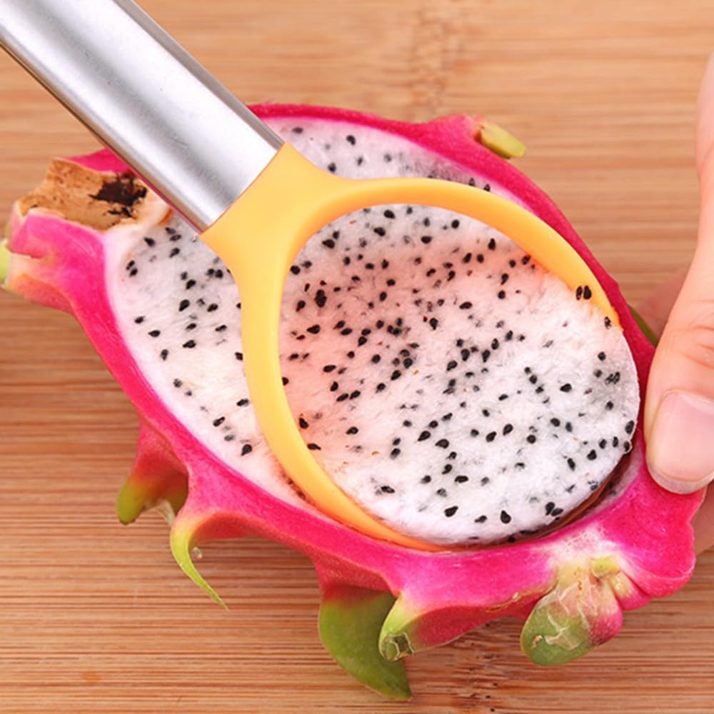 ya 14 9.20 baidi 3pcs/set of Fruit Carving Tool Set Fruit Tool Kit Includes Carving Melon Baller-1