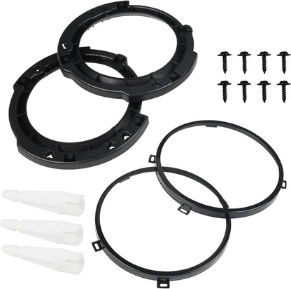 ya 14 9.20 zhengce 7 Round Headlight Mounting Retaining Bracket Ring Set for Jeep for Wrangle-1