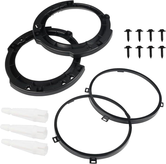 ya 14 9.20 zhengce 7 Round Headlight Mounting Retaining Bracket Ring Set for Jeep for Wrangle-1