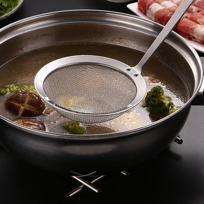 ya 14 9.20 baidi Stainless Steel Mesh Sieves Oil Colander Hot Pot Filter Cooking Strainer Flour-1