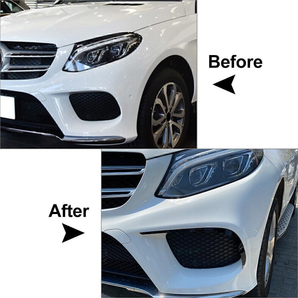 ya 4 8.14 Front Bumper Lip Splitter Spoiler Fit for Mercedes-Benz GLE-Class W166 C292 2015-18
