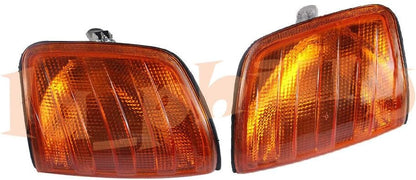 ya 6 8.24 baidi Pair L+R Amber Corner Lights Turn Signal for Mercedes W124 E-Class Sedan 1985-95