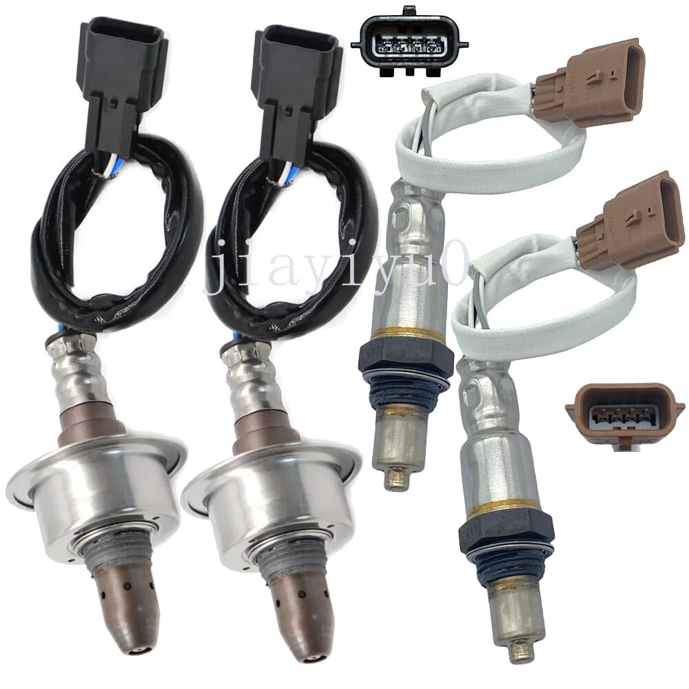 ya 4 8.8 4pcs Oxygen O2 Sensor 1&2 Front+Rear for 2016-2020 2021 for Infiniti Q50 3.0L Turbo