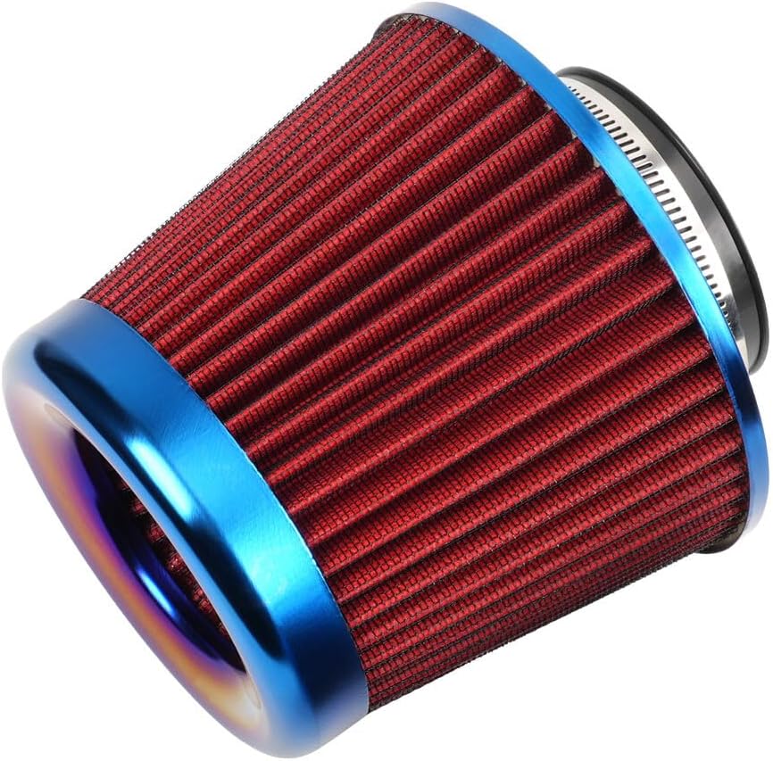 ya 13 9.15 baidi Universal 3/76mm Car Air Filter High Flow Cold Air Intake Dry Cone Replacement