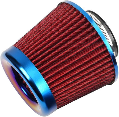 ya 13 9.15 baidi Universal 3/76mm Car Air Filter High Flow Cold Air Intake Dry Cone Replacement