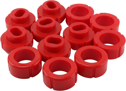 ya 10 9.16 baidi 7-108 For 1981-87 for Chevy C/K 10-30 2/4WD Body Mount - Red Prothane