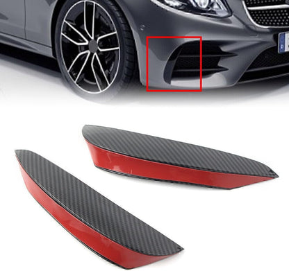ya 9 10.24 Front Bumper Canards Vent Flaps Carbon Fiber for Mercedes-Benz E W213 Sport