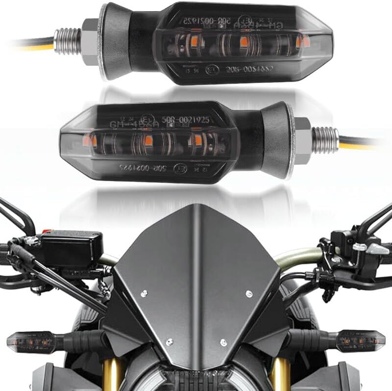 ya 7 8.24 baidi 4pcs Smoke Motorcycle LED Turn Signal Blinker Light Indicator for Suzuki for Yamaha