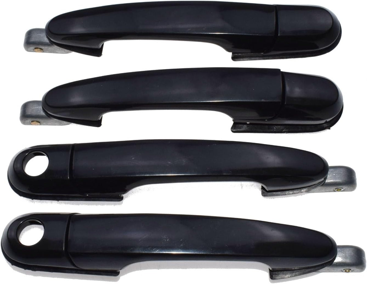 ya 10 9.16 baidi New Black Exterior Door Handle 4 Piece Set Suitable for 05-09 for Hyundai for Tucson -