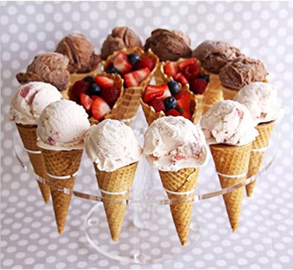 ya 14 9.20 baidi 16 -Capacity Ice Cream Stand Cone Stands for Dessert Table Charcuterie-1