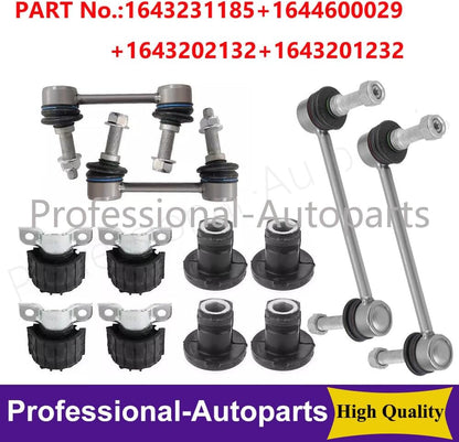 ya 5 8.10 12PCS Front Stabilizer Sway Bar Link &Bushing Set for for Benz W164 ML GL350/450/550