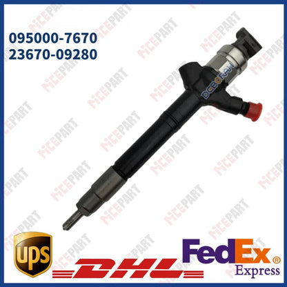 ya 12 10.8 baidi Diesel Fuel Injector 095000-7670 23670-09280 Compatible for Toyota 1AD-FTV 2.0D-4D