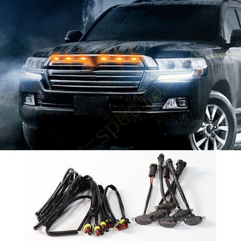 ya 14 9.20 zhengce 6X for Toyota Land Cruiser 16-20 Front Grille LED Light Raptor Style Grill-1