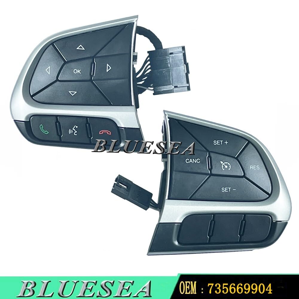 ya 3 8.24 baidi 1 Pair Steering Wheel Cruise Switch for 15-2021 for Jeep Renegade Compass