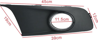 ya 14 9.20 zhengce for VW TOURAN 2010-2013 FRONT BUMPER FOG LIGHT GRILLES COVER BLACK LEFT + R-1