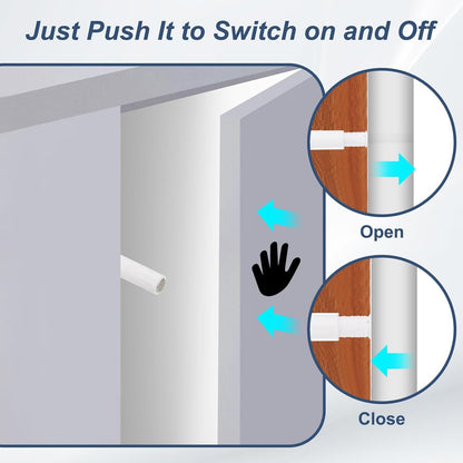 ya 26 10.21 baidi 4 Pcs Magnetic Push Latches Push to Open Door Latches Cabinet Hardware White