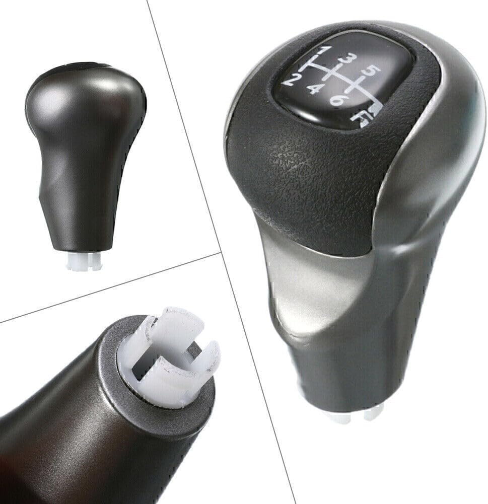 ya 4 8.14 Shift Knob Black Leather+Chrome finish for Honda for Civic 2006-2011 54102-SNA-A02