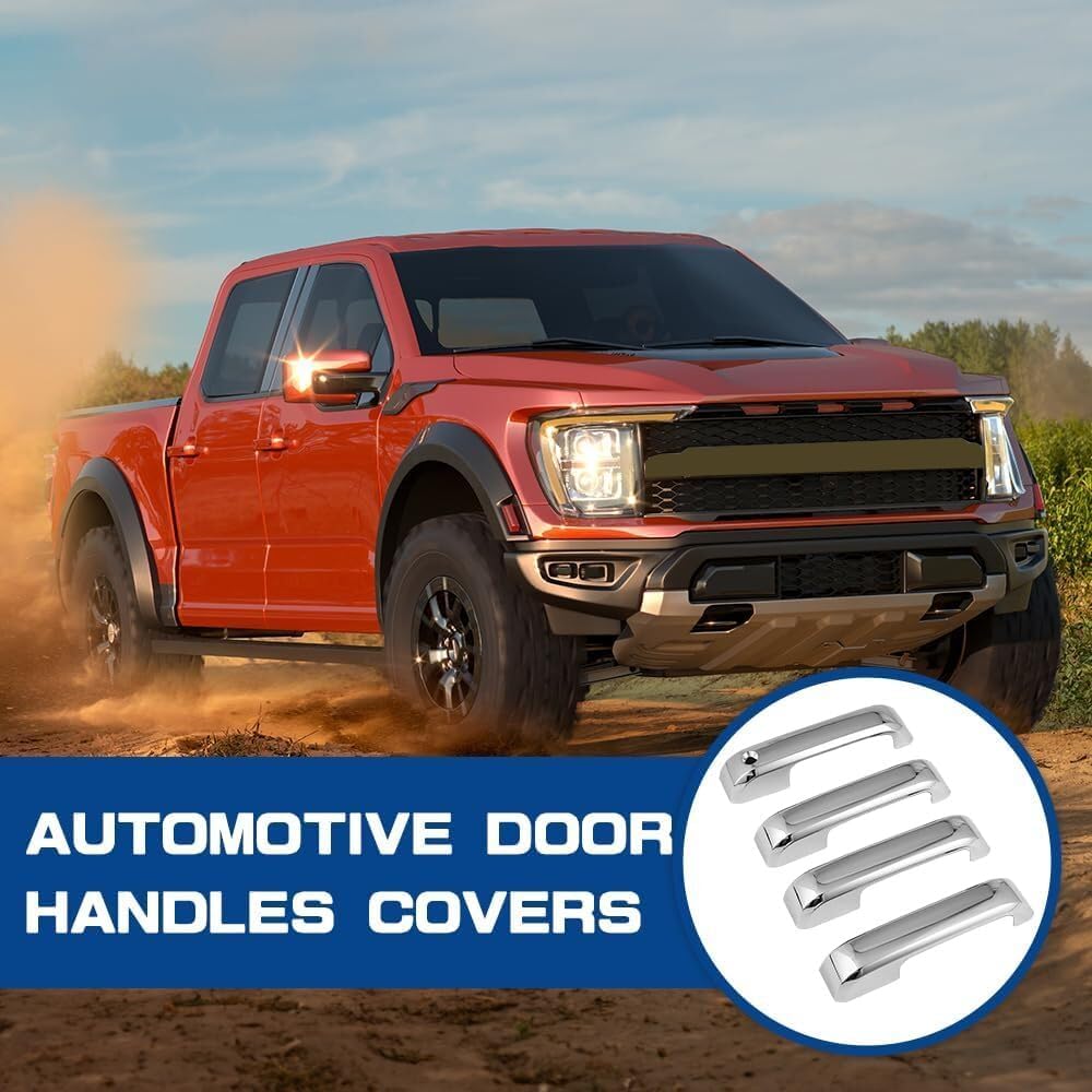 ya 10 9.16 baidi 4PCS Chrome Door Handle Covers Kit for 2015 2016 2017 2018 2019 2020 for Ford F150