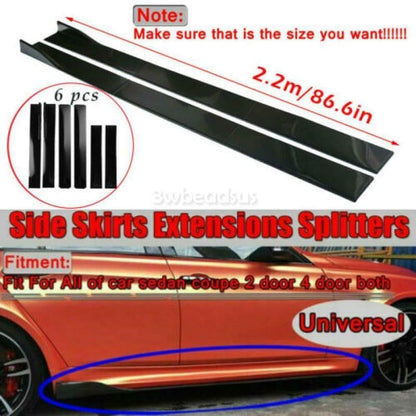 ya 2 8.15 Front Rear Bumper Lip Spoiler Splitter +Side Skirts for Kia K5 GT Optima Forte