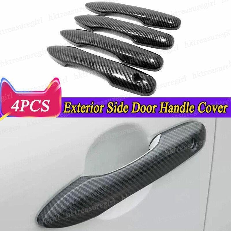 ya 2 8.15 Carbon Fiber Exterior Side Door Handle Cover for Toyota for Corolla Cross 2022-2024