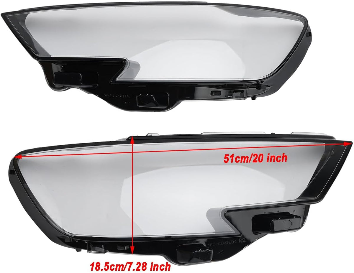ya 10 9.16 zhengce Left +Right Headlight Lens Plastic Cover Shell 8V0941783 84 for Audi A3 17-
