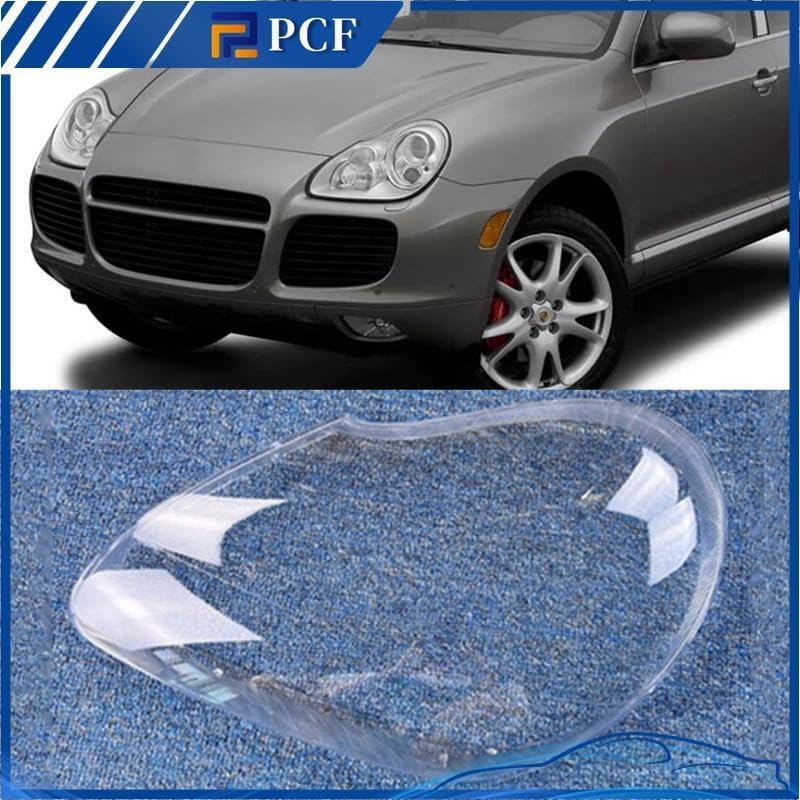 ya 4 8.14 for Porsche Cayenne 2005 2006 Left Transparent Headlight Lens Housing Protective Cover 