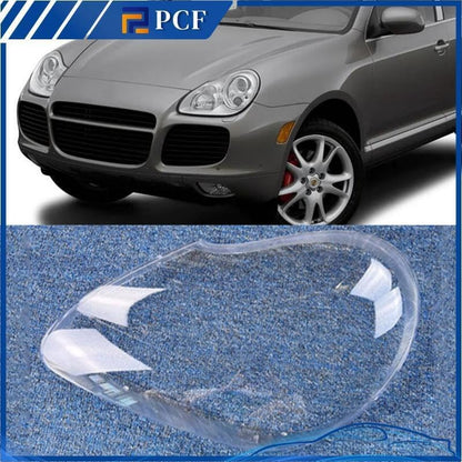 ya 4 8.14 for Porsche Cayenne 2005 2006 Left Transparent Headlight Lens Housing Protective Cover 