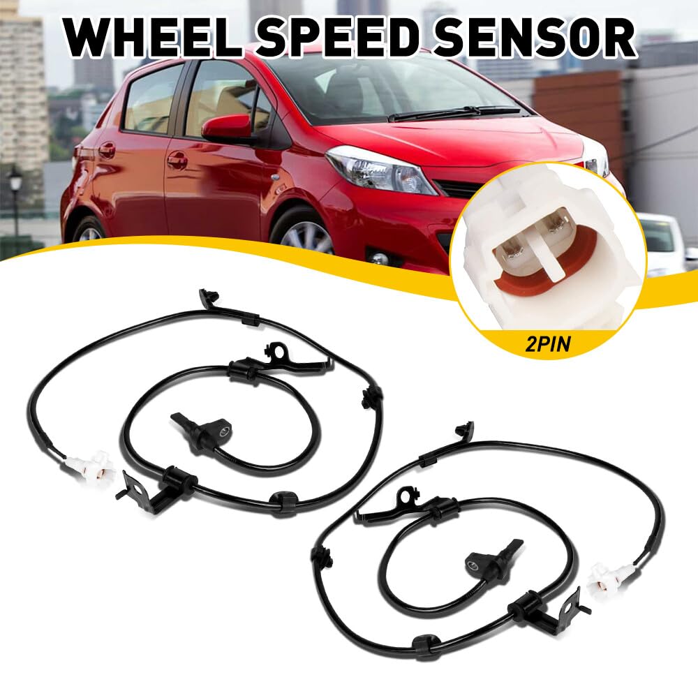 ya 9 10.24 2ABS Wheel Speed Sensor Front Right&Left Fit: for Toyota Yaris 09-11 & for Scion XD 09-14