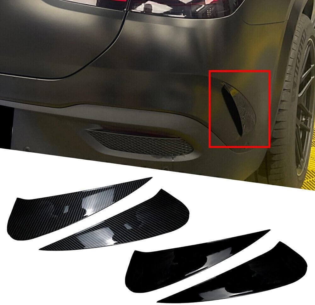 ya 4 8.14 Black Rear Bumper Splitter Canard Air Vent for Mercedes-Benz GLE Coupe C167