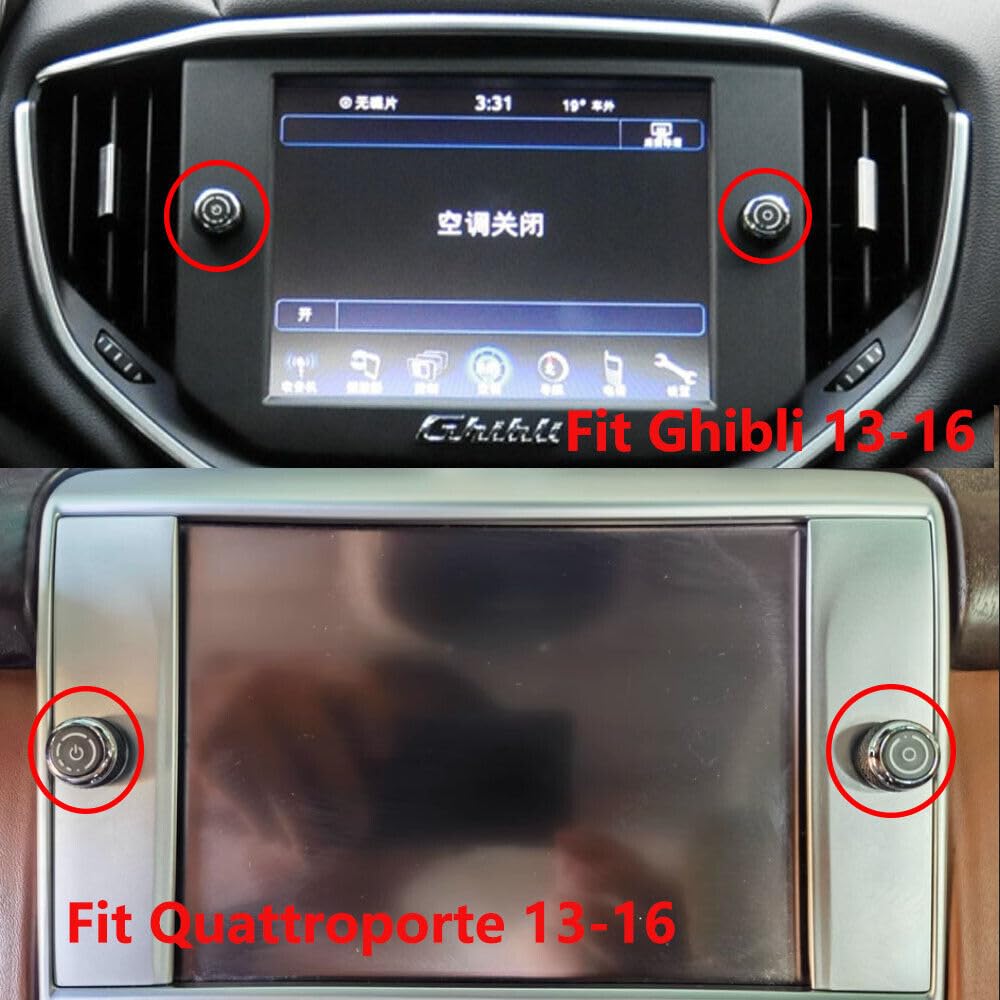 ya 8 8.24 baidi Center Menu Volume Button Switch Cover for Maserati Quattroporte GTS Ghibli 