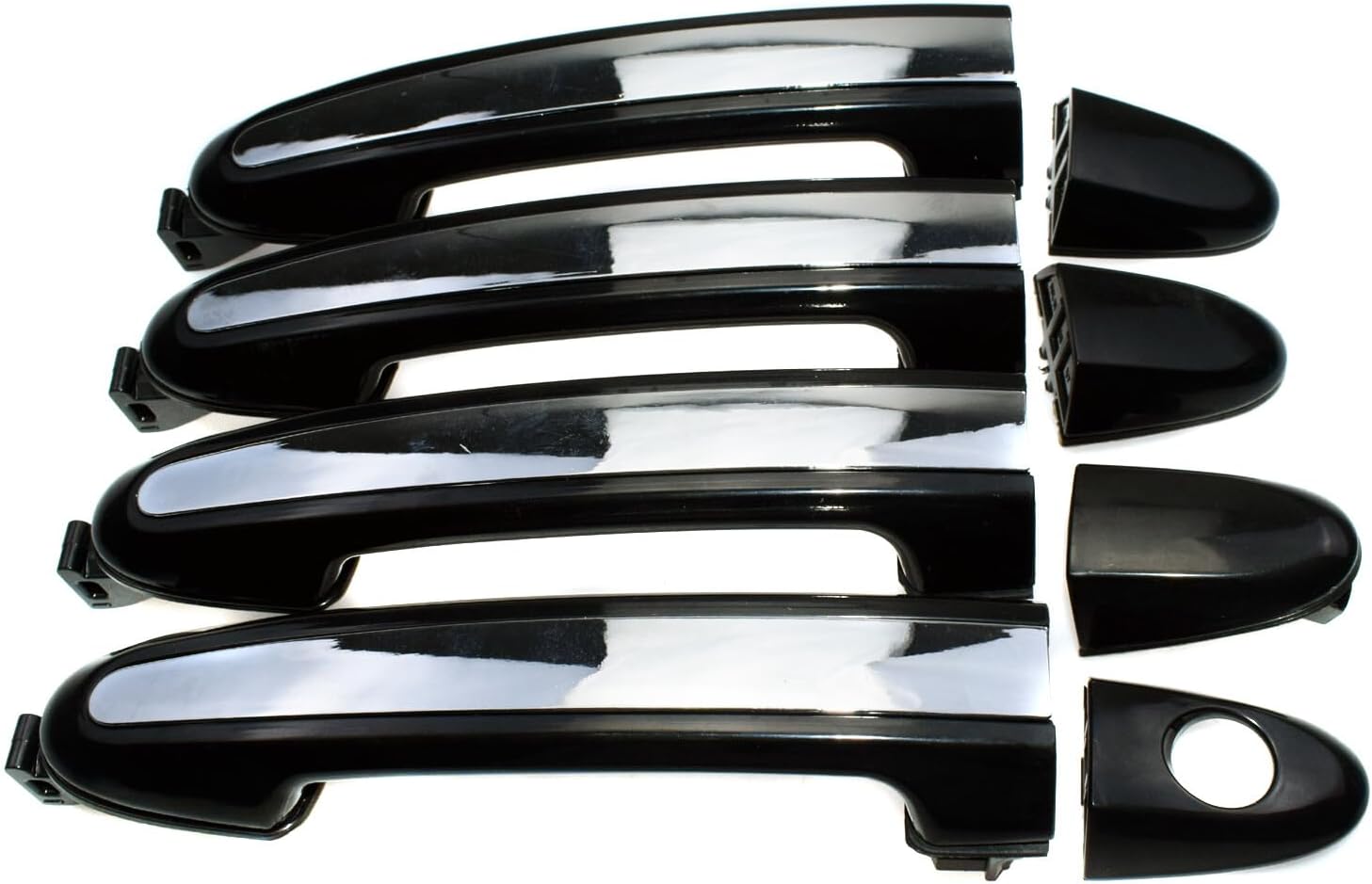 ya 2 8.15 Exterior Door Handle 4-Piece Set for 2007-2012 for Hyundai Santa Fe 