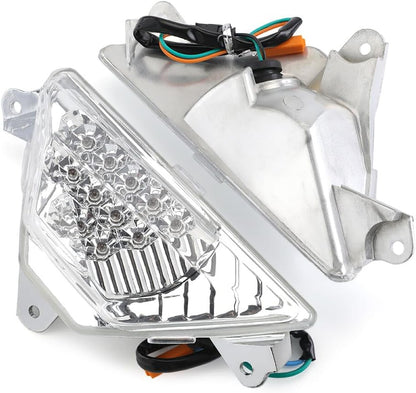 ya 4 8.14 Front LED Turn Signals Lights for Kawasaki NINJA 250 300 400 650 1000 Ninja ZX6R