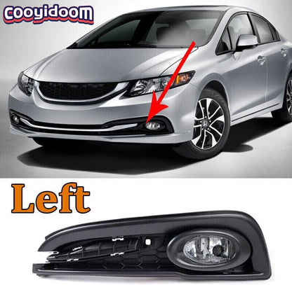 ya 2 8.15 Suitable for 2013-2015 for Honda Civic sedan left front fog lamp f for Ram e fog lamp semi assembly