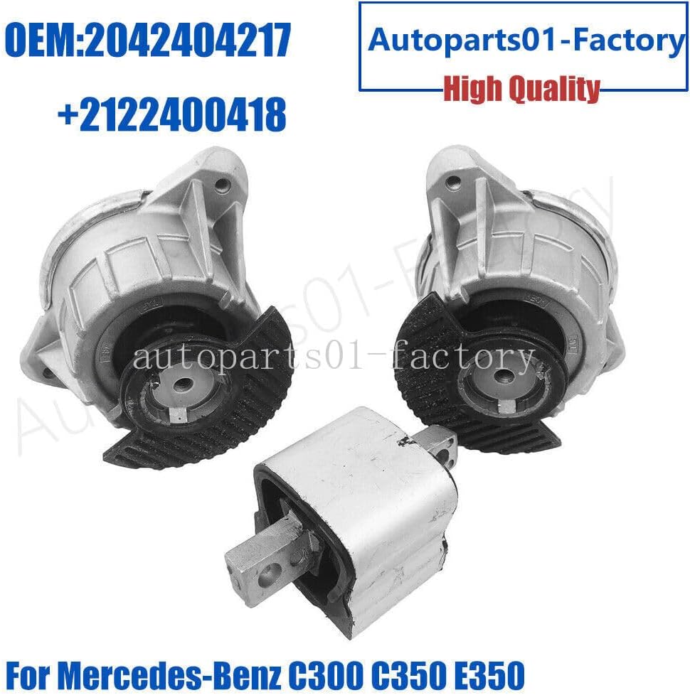 ya 5 8.24 baidi 3PCS Engine Motor & Transmission Mount for Mercedes-Benz C300 C350 E350