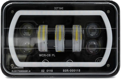 ya 7 8.24 baidi 2 Pack 4x6 Inch LED High/Low Beam DRL Turn Signal Driving Lights for Ford for Mustang GT Probe 