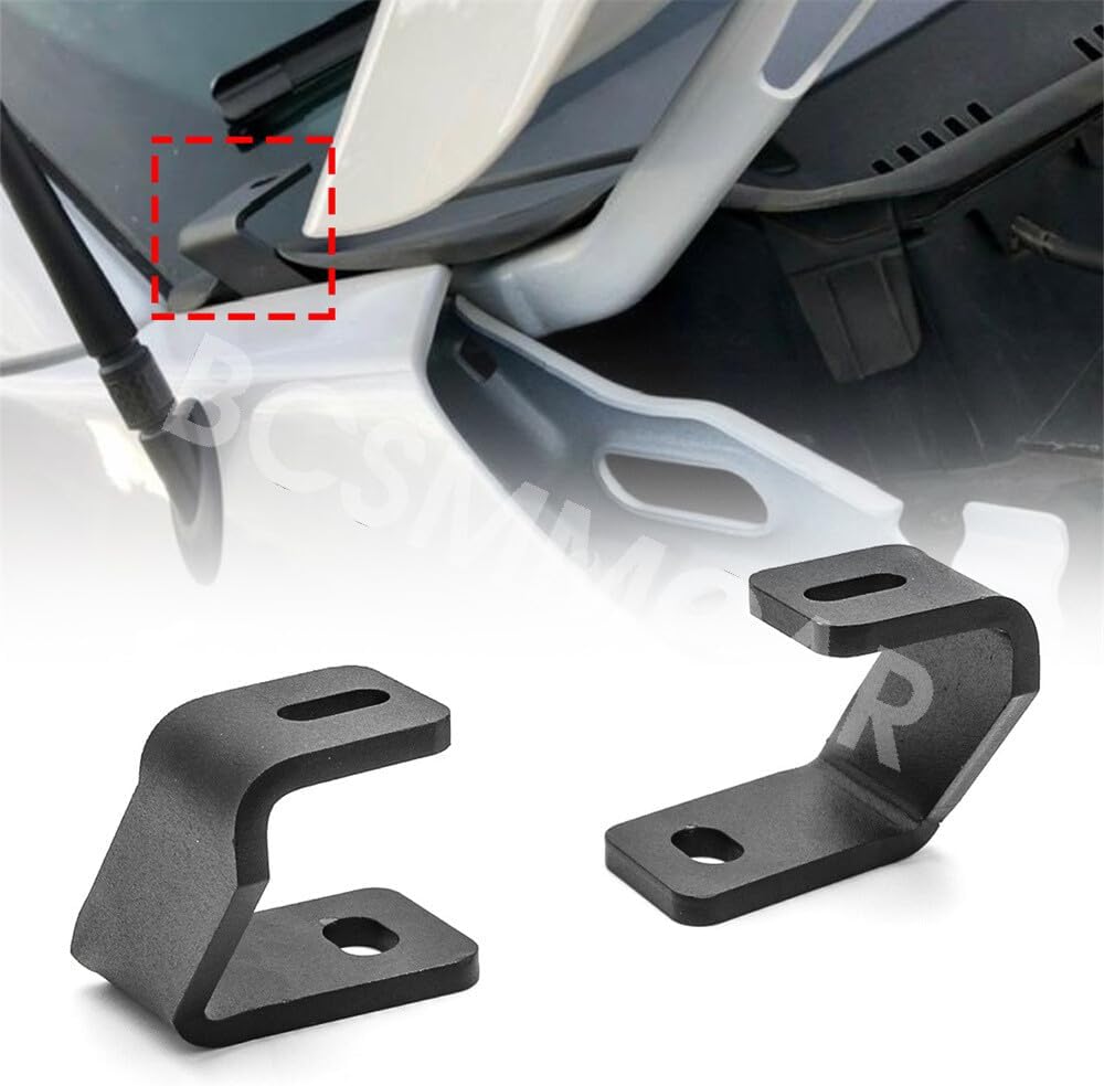 ya 23 10.7 baidi Fit for d F150 2017-2021 Car LED Light Pod Hood Hinge A-Pillar Brackets Black