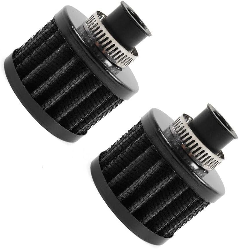 ya 13 9.15 baidi 2X 12mm for Mini Cone Cold Racing Turbo Air Intake Crank Case Breather Air Filter