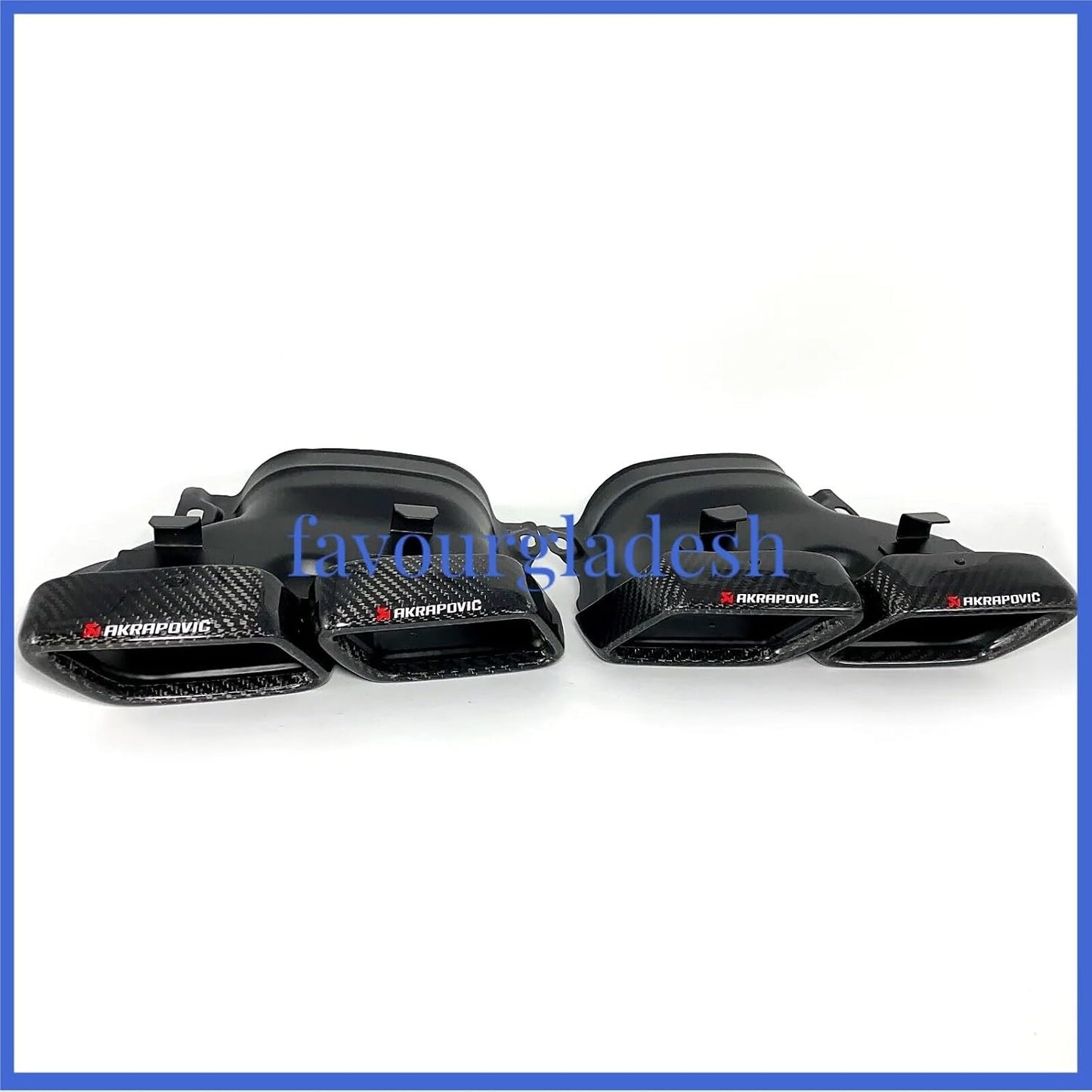 ya 6 8.24 baidi for Mercedes-benz GLC GLE C-Class W205 Akrapovic Carbon Fiber Tip Pipe