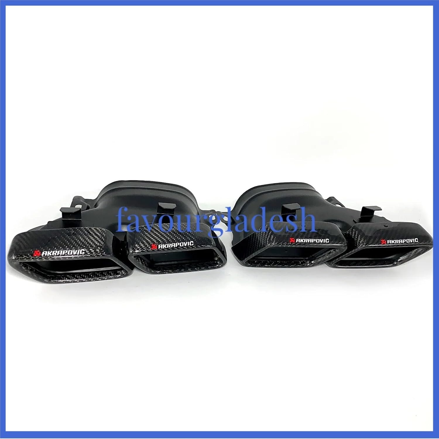 ya 6 8.24 baidi for Mercedes-benz GLC GLE C-Class W205 Akrapovic Carbon Fiber Tip Pipe