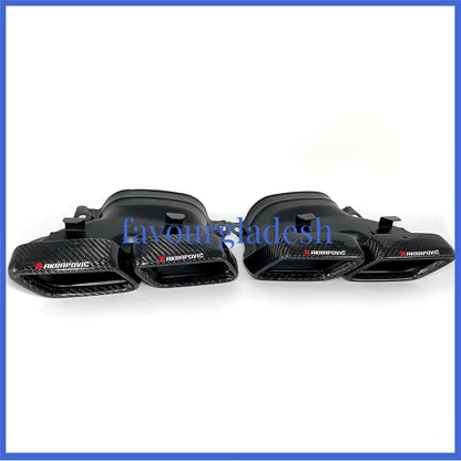 ya 6 8.24 baidi for Mercedes-benz GLC GLE C-Class W205 Akrapovic Carbon Fiber Tip Pipe