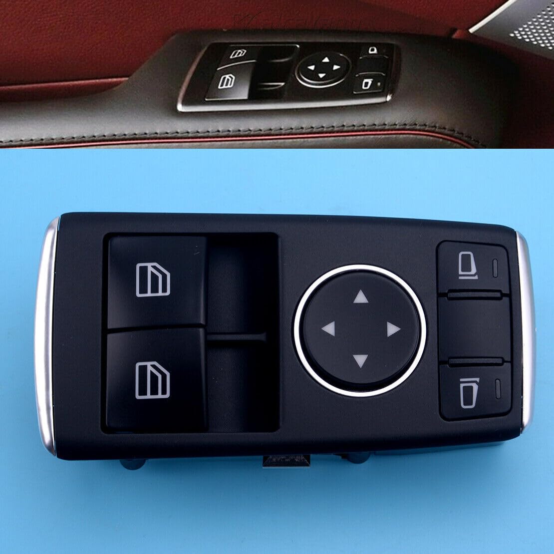 ya 5 8.10 Electric Window Switch Button 1729056800 Suitable for Mercedes-Benz C250 C350 C63 @